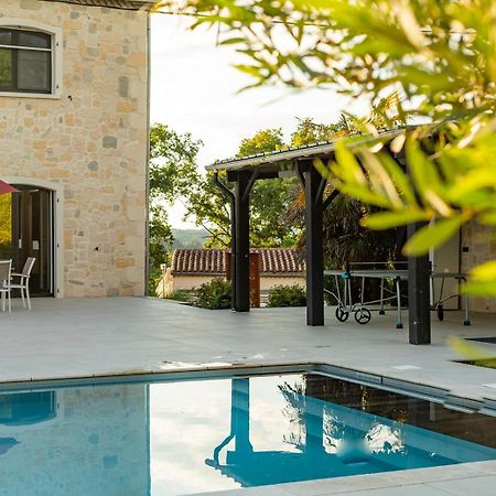 Villa Au Petit Bonheur Avec Clim - Hameau Au Calme - Piscine Chauffee - Petanque Moncrabeau Exterior foto